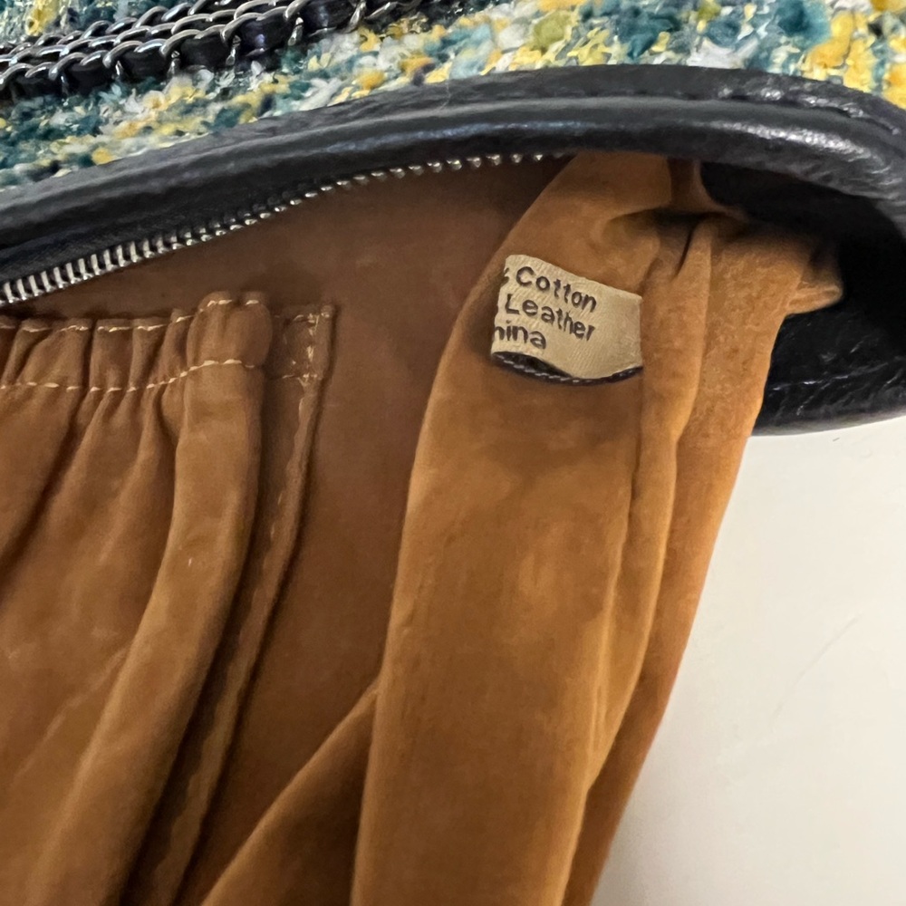 Patricia Nash Black and Yellow Tweed Shoulder Bag - Picture 10 of 16